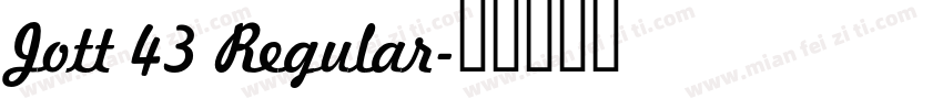 Jott 43 Regular字体转换